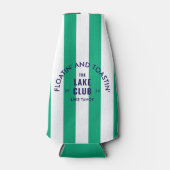 Floatin' and Toastin' The Lake Club Green Stripe i Flesjeskoeler (Voorkant)