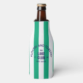 Floatin' and Toastin' The Lake Club Green Stripe i Flesjeskoeler (Fles Voorkant)