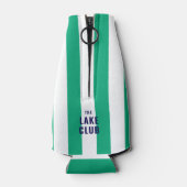 Floatin' and Toastin' The Lake Club Green Stripe i Flesjeskoeler (Achterkant)