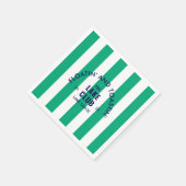 Floatin' and Toastin' The Lake Club Green Stripe i Servet (Hoek)