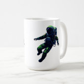 Floating Astronaut in Space Suit Illustration Koffiemok (Voorkant rechts)
