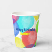 floating Balloon Personalized Party Papieren Bekers (Voorkant)