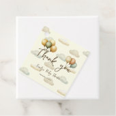 Floating Balloons Adventures Bedankt Geel Bedankjes Labels (In situ)