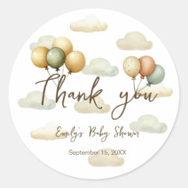 Floating Balloons Adventures Dank u Ronde Sticker
