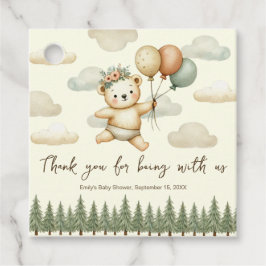 Floating Beer Adventures Baby shower Bedankjes Labels