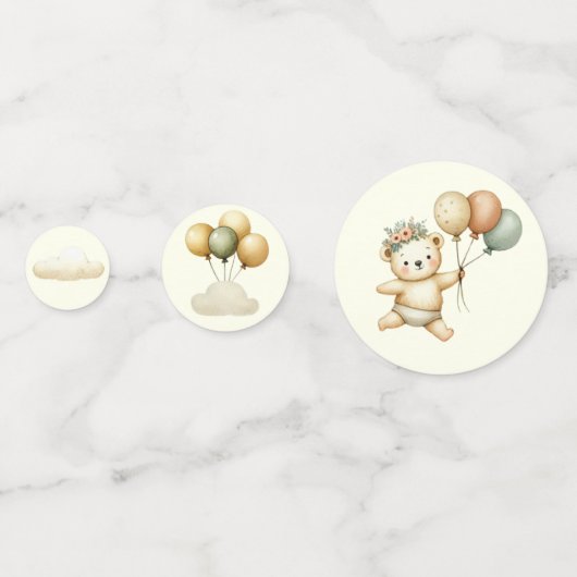 Floating Beer Adventures Baby shower Confetti (Voorkanten)