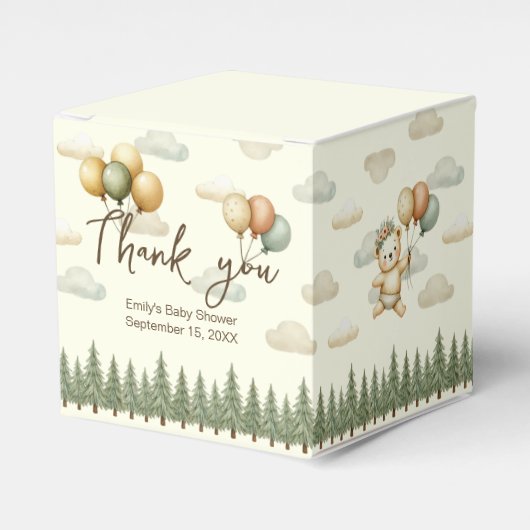 Floating Beer Adventures Baby shower Dank u Bedankdoosjes (Voorkant Zijde)