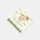 Floating Beer Adventures Baby shower Servet (Hoek)