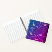 Floating Butterflies Spiral Notebook (Purple) Notitieboek (Binnen)