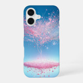 Floating Cherry Blossom Tree & Light Phone Case iPhone 16 Hoesje (Achterkant)