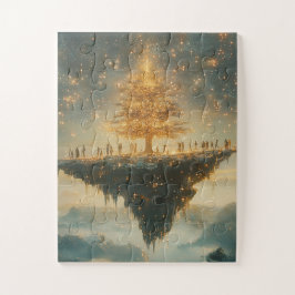 Floating Christmas Tree Puzzle Legpuzzel