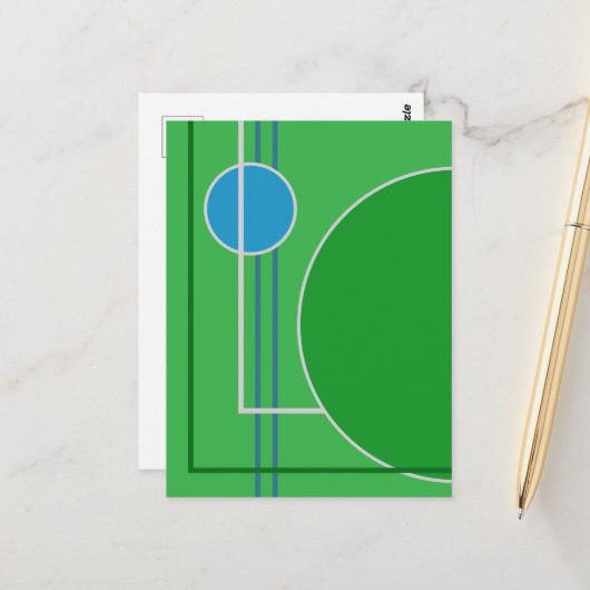 Floating Circles 11 Abstract Design Briefkaart (Voorkant / Achterkant in situ)