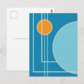 Floating Circles 11 Abstract Design Briefkaart (Voorkant / Achterkant)