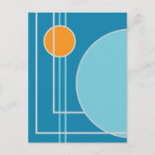 Floating Circles 11 Abstract Design Briefkaart (Voorkant)