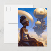 Floating City Afrofuturistic Science Fiction Briefkaart (Voorkant / Achterkant)