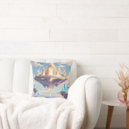 Floating Crystal Temple Pillow - ETHERISCHE FANTAS Kussen