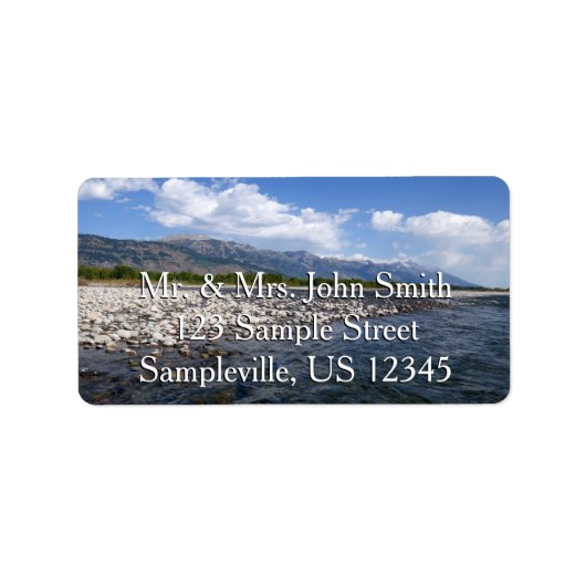 Floating Down the Snake River II Etiket (Voorkant)