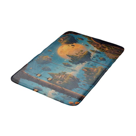 Floating Dreamscapes: Surreal Sky Islands Badmat (Gekanteld)