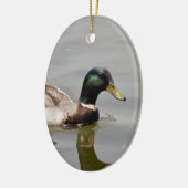Floating Duck Keramisch Ornament (Links)