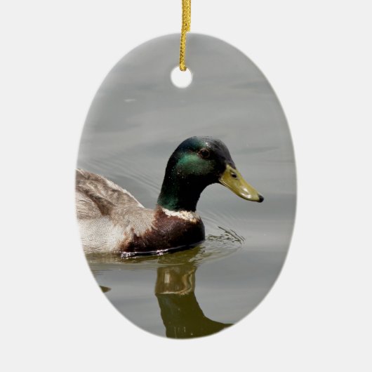Floating Duck Keramisch Ornament (Voorkant)
