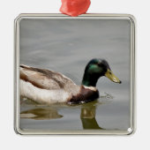 Floating Duck Metalen Ornament (Voorkant)