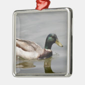 Floating Duck Metalen Ornament (Links)