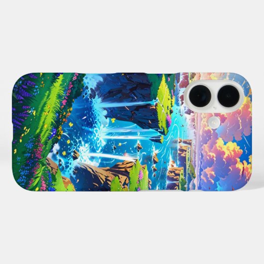 Floating Fantasy Islands Case-Mate iPhone Case (Achterkant (horizontaal))