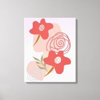 Floating Floral Boho Canvas Afdruk