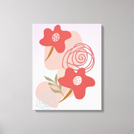 Floating Floral Boho Canvas Afdruk (Voorkant)