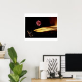 Floating Flower Mindscape Poster (Thuiskantoor)