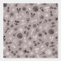 Floating Flowers Pattern
