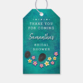 Floating Flowers Spa Party Gift Labels Cadeaulabel (Voorkant)