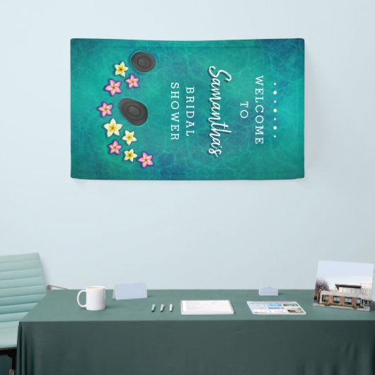 Floating Flowers Spa Party Welkom Banner (Beurs)