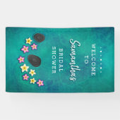 Floating Flowers Spa Party Welkom Banner (Horizontaal)