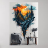 Floating Forest Dreamy Poster (Voorkant)
