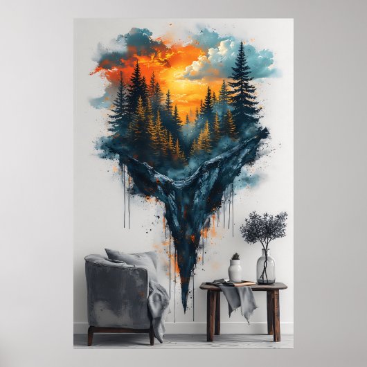 Floating Forest Dreamy Poster (Voorkant)