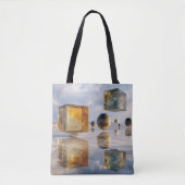 Floating Geometric Marvels Over Water Tote Bag (Voorkant)
