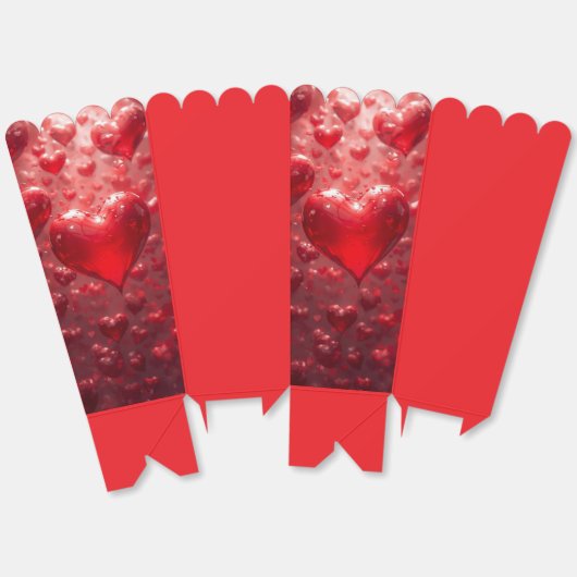 FLOATING HEARTS BEDANKDOOSJES (Ongevouwen)