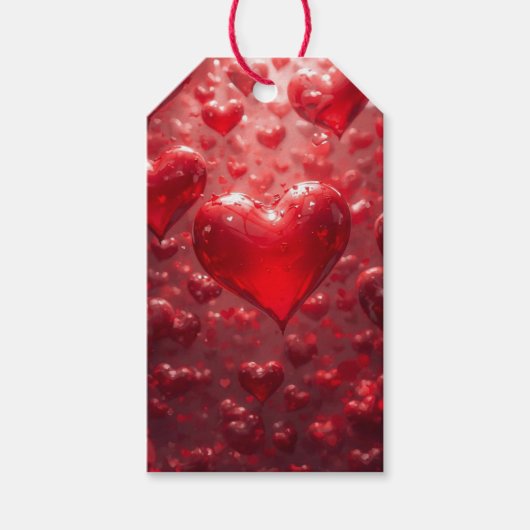 FLOATING HEARTS CADEAULABEL (Voorkant)
