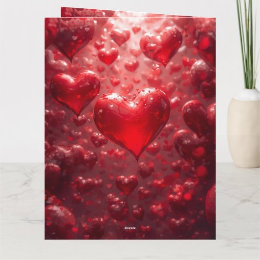 FLOATING HEARTS KAART (Achterkant)