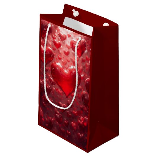 FLOATING HEARTS KLEIN CADEAUZAKJE (Voorkant Gekanteld)