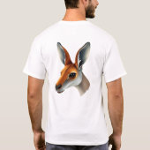 Floating Kangaroo Face Art T-shirt (Achterkant)