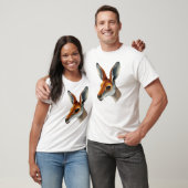 Floating Kangaroo Face Art T-shirt (Unisex)