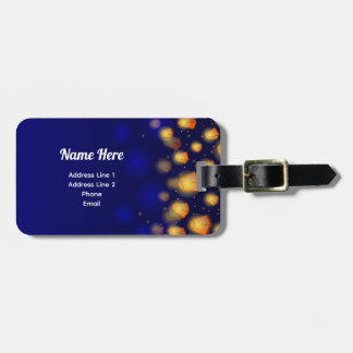 Floating Lantern Family Vacation Luggage Tag Bagagelabel