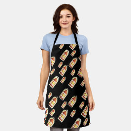 Floating Lantern Glow Apron-Cozy Aesthetic Design Schort