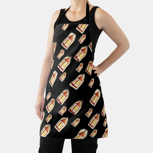 Floating Lantern Glow Apron-Cozy Aesthetic Design Schort (Insitu)