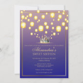 Floating Lantern Sweet Sixteen Uitnodiging (Voorkant)