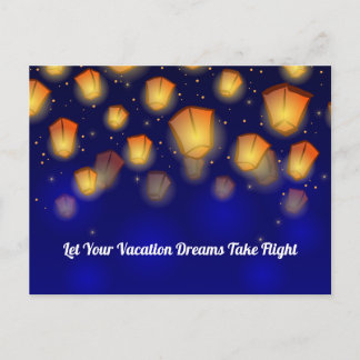 Floating Lantern Vacation Briefkaart