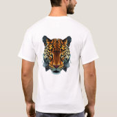 Floating Leopard Face Art T-shirt (Achterkant)
