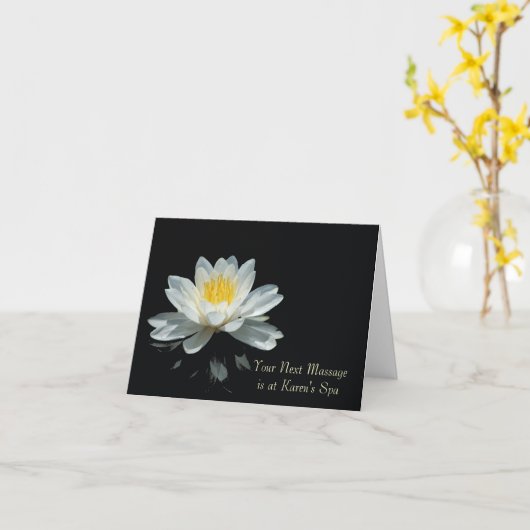 Floating Lotus Flower Note Cards Kaart (Gele Bloem)